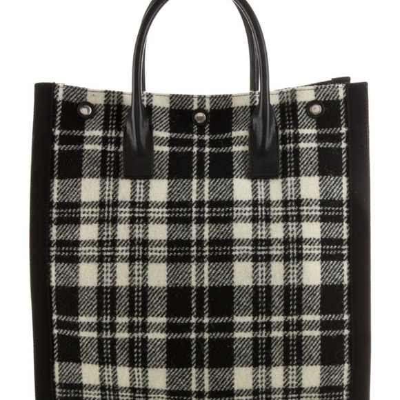 COPY - Saint Laurent, Rive Gauche wool tote, like new - Picture 4 of 5